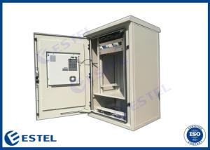 China Double Wall 21U DC48V Pole Mount Weatherproof Enclosure factory