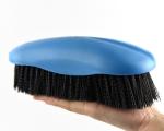 Plastic equine Care Stiff Grooming Horse Brush with 8-shaped back