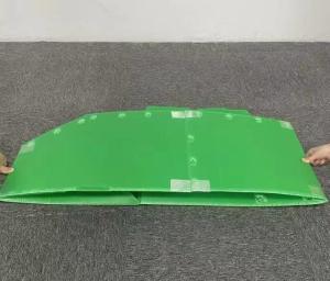 China Corrugated Polypropylene Hollow Sheet Green Folding Correx Box factory