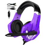 Rgb Usb Wired Gaming Headphones Stereo 7.1 Noise Reduction Over Ear For Cadeira