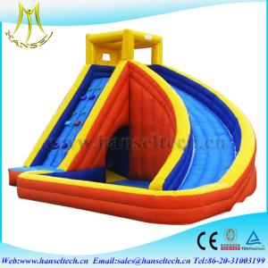 China Hansel 2017 hot selling commercial PVC outdoor inflatable play area moon bounce factory