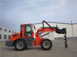2.5ton earth machienry 4WD telescopic handler with earth auger
