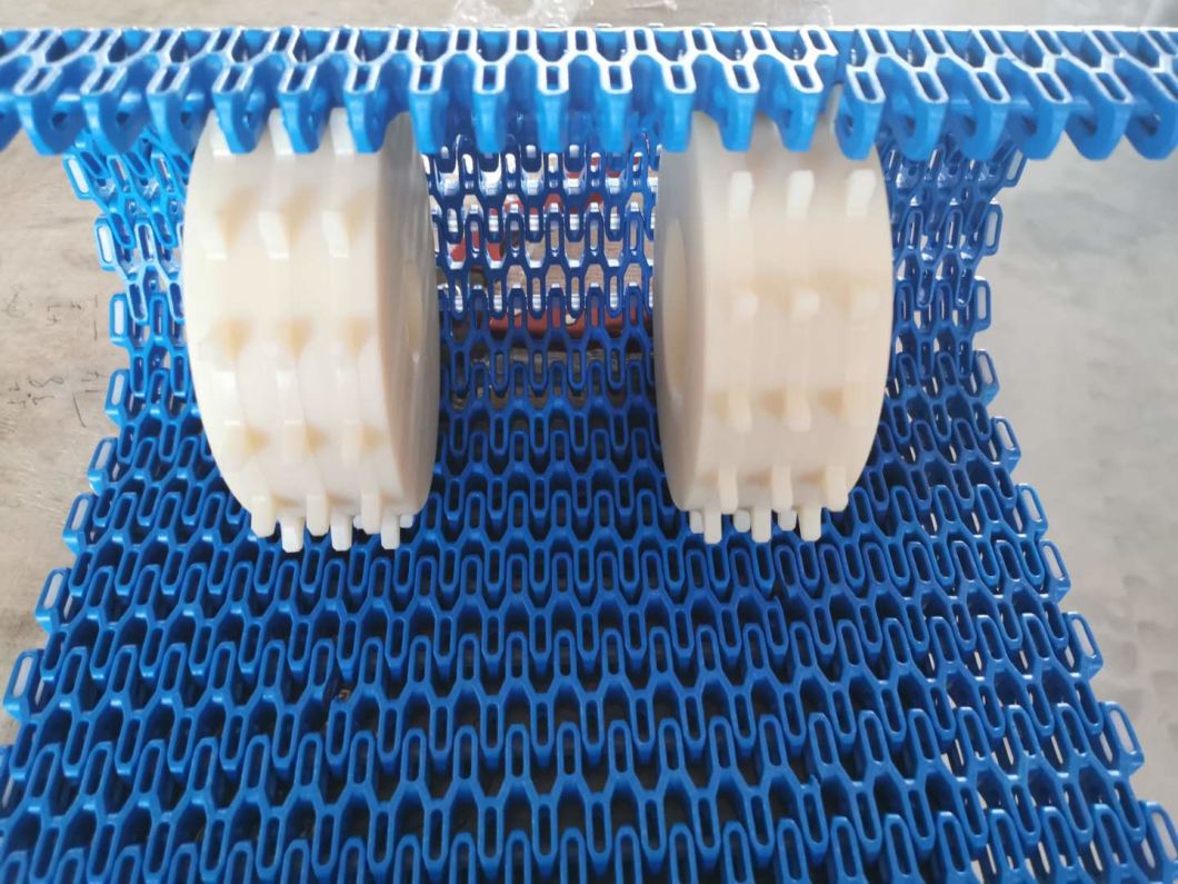 Flat Top Plastic Modular Belt for Food Washing