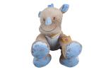 Rhinoceros Design Machine Washable Stuffed Animals Eco Friendly For Toldders