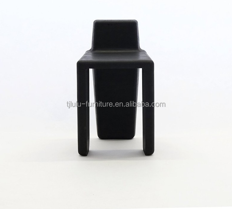 Modern Design Wood Seat Dining Chair Living Room Bar Stool Finish Nitrolacquer for Home Office