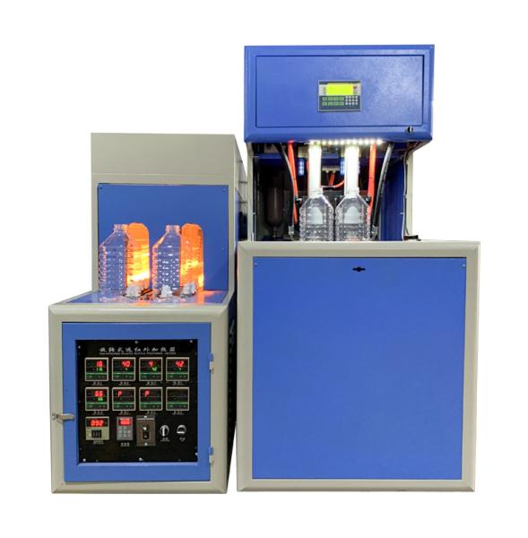 Semi Automatic Plastic Pet Mineral Water Bottle Blowing Machine 2 Cavid 4
