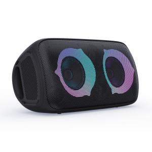 China 60W LED Light Bluetooth Speaker Heavy Bass Bluetooth 5.0 With RGB Colorful Light factory