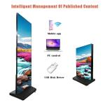 Movable Foldable GOB Led Poster Screen For Shopping Malls