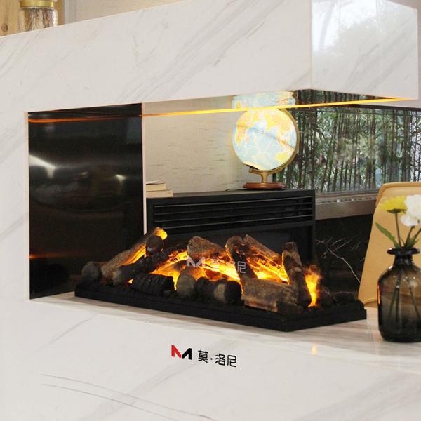 China 63inch Decorative Fireplace Insert 3D Surface Charcoal Decorative Insert factory