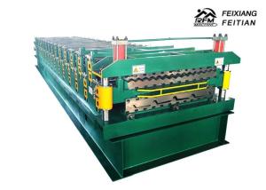 China Double Deck Roll Forming Machine , Color Steel Sheet Metal Roofing Machine factory