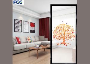 China Popular Decorative Tempered Glass , Flat Shaped Shower Bath Enclosures Glass factory