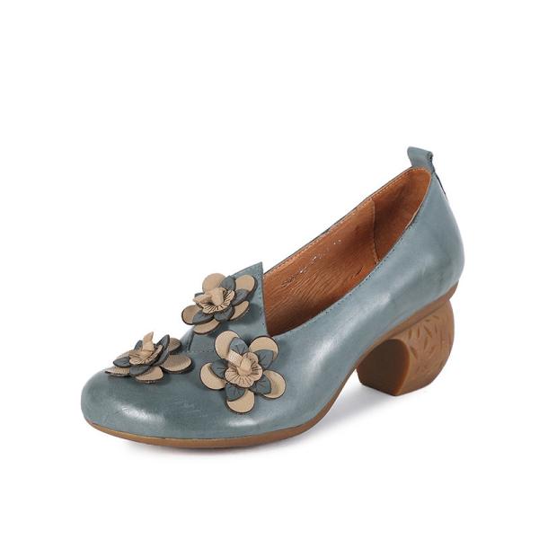 S406 Leather Shoes Handmade Toe Layer Cowhide High Quality Women'S Shoes Custom
