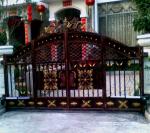 House Outdoor Wrought Iron Security Gates Hot Dip Galvanized Processing
