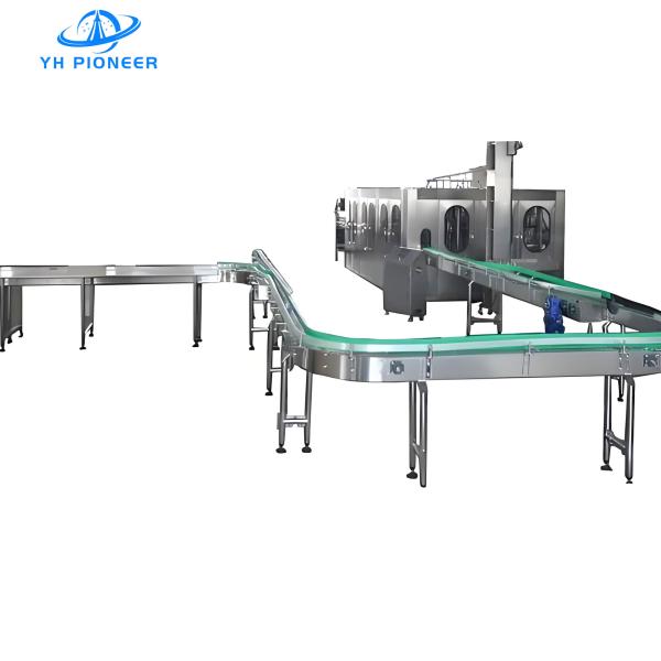 Variable Speed Control Bottle Conveyor Systems , Bottle Transfer Conveyor 45m