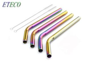 China Multi Colored Stainless Steel Drinking Straws For 30/20oz Tumbler Cold Drink factory