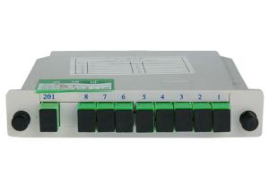 China SC APC Splitter For Fiber Optic Cable , pLC fiber optic splitter 1X8 factory