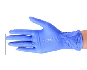 China Stretchable Medical Grade Nitrile Gloves Anti - Static Not Easy To Wear factory