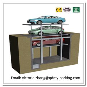 China 2-3Cars Residential Pit Garage Parking Car Lift Hydraulic Garage Car Lift Parking System factory