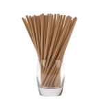 6*197mm biodegradable and compo stable paper drinking straws