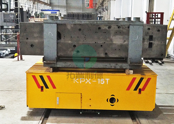 Hydraulic Industrial Sliding Line Electrically Powered Transfer Car with Upender Die Handling
