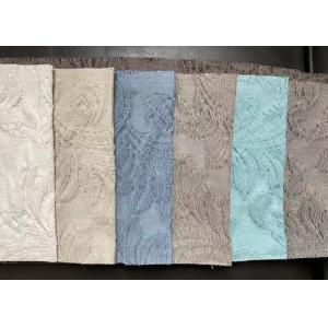 280cm Cotton Linen Jacquard Fabric 100% Polyester Tear Resistant