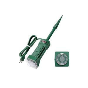 China 3 outlet Power Strip Garden and Outdoor Extension Socket With Light factory