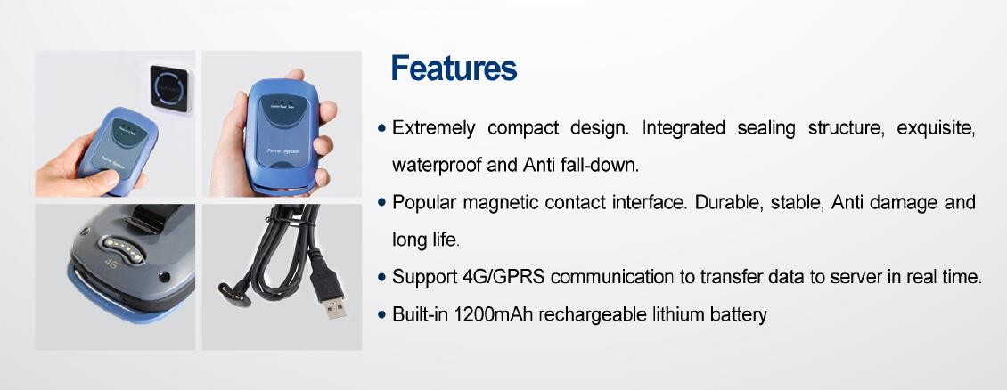 4G LED Vibratory Security Guard Tour Patrol System 125KHz Card Reading