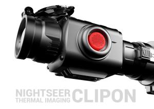 China Waterproof 50mm Lens Thermal Clip On , Intelligent Coloration Thermal Imaging Scope factory