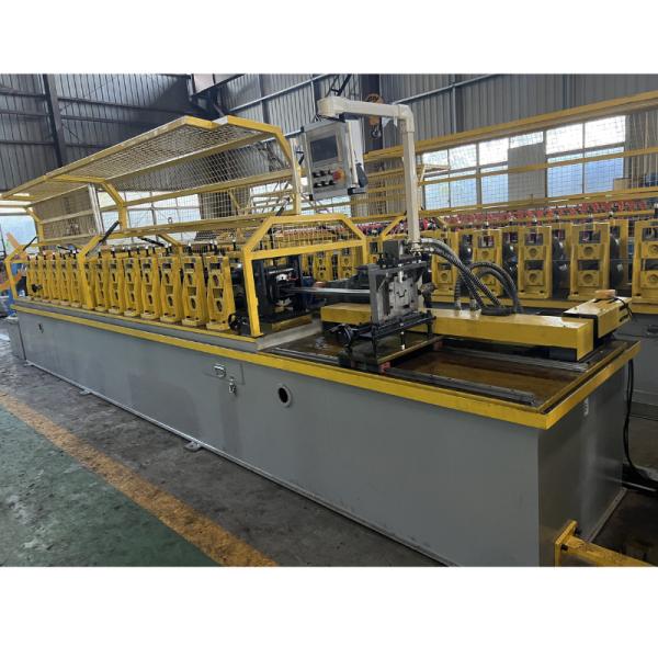 China High Speed 50-120m/Min 0.6mm Thickness Ceiling System Omega Profile Furring Channel Roll Forming Machine factory