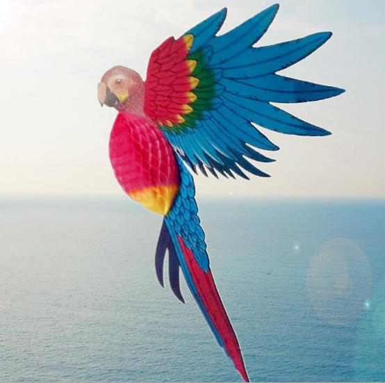 Home Furnishings Party Decoration Large Animal Simulation Paper Carving Bird