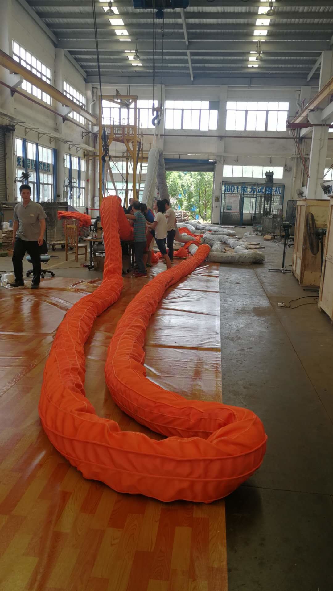 China UHMWPE 120mm 100T Endless Polyester Round Sling Non-conductive factory
