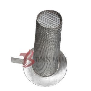 China Stainless Steel Temporary Basket Strainer Hat Type With Mesh 150LB - 300LB on sale