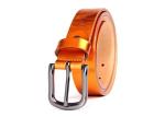 Casual print logo Pin Buckle Lady Cowhide Leather Belt