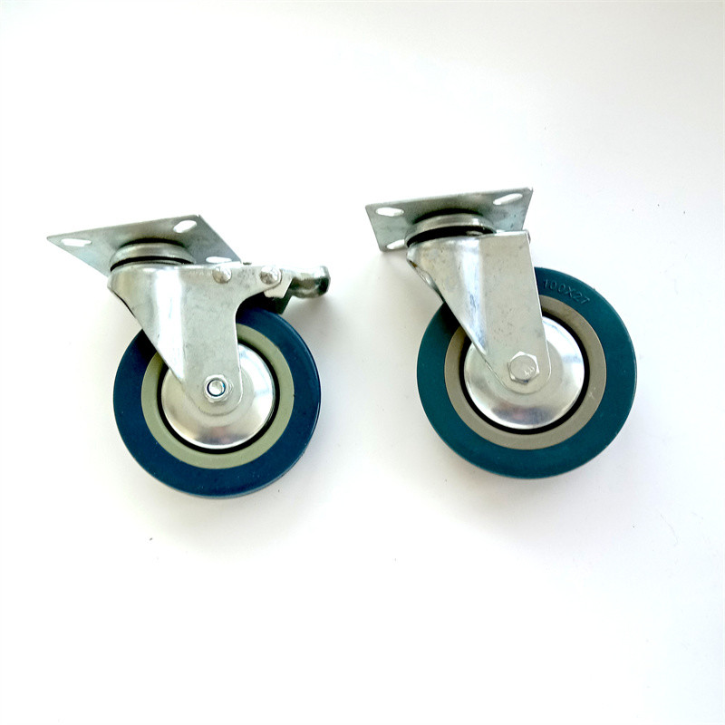 Swivel Plate Light Duty Caster Wheels For Forklift Truck 30mm 35mm