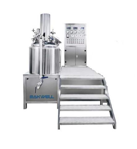 SS304 Electrically Heated Vacuum Homogenizing Emulsifier Cream Homogenizer