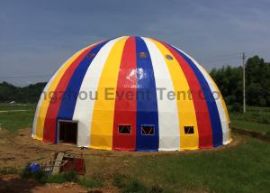 China 40m snow load steel structure large dome tent for wedding party factory
