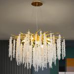 G9 Modern Lobby Chandelier Crystal Grand Hospitality Chandeliers Energy Saving