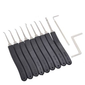 9 Piece Locksmith Supplies Lock Pick Set Pick Lock Tool Locksmith Tool Door Lock