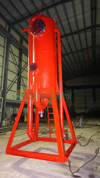 Oil Gas Drilling Mud Gas Separator Treat Gas Invade Mud DN100mm - DN200mm 180m3