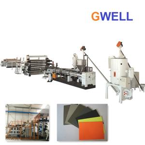 China PP ABS PE Hdpe Sheet Extruders Advertising Board Extrusion Line 400kg H factory