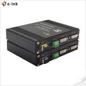 China 1Ch 1080P Bidi DVI + 1Ch Bidi RS232 + 1Ch Bidi Stereo Audio + GPIO over Fiber Extender factory