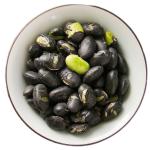 High Fiber Roasted Black Beans Snack Crispy Salted