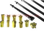 Hard Rock Drill Rods Tungsten Carbide Chisel Head Integral Drill Steel