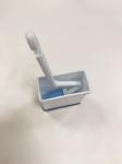 V Type Plastic Curved Toilet Cleaner Brush Corner Rim Small Clean Brush