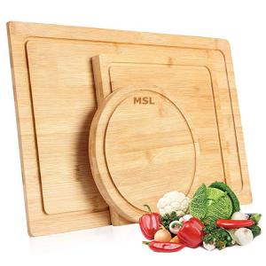 China BPA Free Bamboo Cutting Board Wood Serving Chopping Blocks With Juice Groove factory