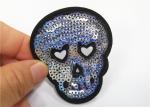 Sports Team Badge Cartoon Sequin Embroidery Patches For Cloth No Backing