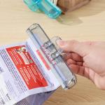 Colorful dampproof large plastic food bread snack sealing bag clips 2pcs