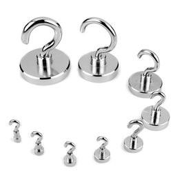 China Magnet Hook, Super Force Holding 5.5-164kg Magnetic Round Base Hook factory