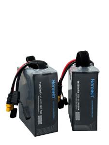 China 14S1P 16Ah 53.2V Soft Pack Drone Battery 25C Discharge Rate 16000mAh factory