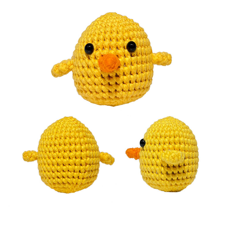 Cute Chick DIY Crochet Kit Crafts Knitting Tool Kit 1/16NM